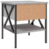 vidaXL Bedside Table Grey Sonoma 40x42x45 cm Engineered Wood