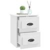 vidaXL Wall-mounted Bedside Cabinet White 41.5x36x53cm