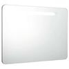 vidaXL Bathroom Cabinet | White and Silver | MDF with melamine finish, Glass
