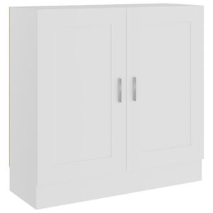 vidaXL Book Cabinet White 82,5x30,5x80 cm Engineered Wood