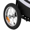 vidaXL Folding Bike Trailer with Grocery Bag Black