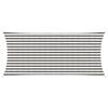 vidaXL Sunshade Sail 2 x 4.5 m HDPE Rectangular Light Grey and White