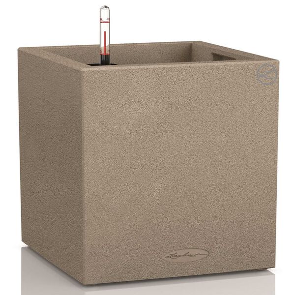 LECHUZA Planter Canto Color Square 40 ALL-IN-ONE Beige 13721