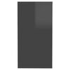 vidaXL Side Table High Gloss Grey 50x26x50 cm Engineered Wood
