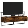 vidaXL TV Cabinet Wall-mounted Smoked Oak 100.5x30x51 cm Engineered Wood