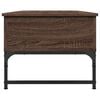 vidaXL Coffee Table Brown Oak 100x50x40 cm Engineered Wood and Metal