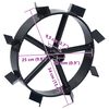 vidaXL Metal Wheels for 6.5 HP Petrol Tiller 2 pcs