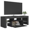 vidaXL TV Cabinet with LED Lights Grey 120x35x40 cm