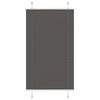 vidaXL Pleated Blind Black 80x150 cm Fabric Width 79.4 cm Polyester