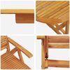 vidaXL Garden Dining Set Folding 5 pcs Brown Solid acacia wood