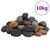 vidaXL Polished Pebbles 10 kg Mixed Colour 5-8 cm