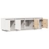 vidaXL TV Cabinet White 156x37x45 cm Solid Wood Pine