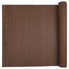 vidaXL Garden Fence Double-Sided Brown 1.8x3 m PVC
