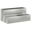 vidaXL Garden Planter Silver 100 x 60 x 45 cm Galvanised Steel