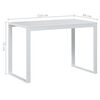 vidaXL Computer Desk White 110x60x73 cm Engineered Wood