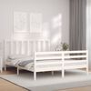 vidaXL Bed Frame without Mattress White 160x200 cm Solid Wood Pine