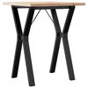 vidaXL Dining Table Y-Frame 60x60x75.5 cm Solid Wood Pine and Steel