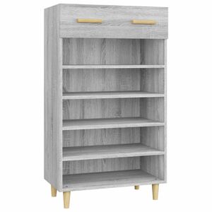 vidaXL Shoe Cabinet Grey Sonoma 60x35x105 cm Engineered Wood