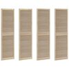 vidaXL Cabinet Door 4 pcs Natural 201 x 59.5 x 2.1 cm Solid pine wood