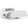vidaXL Bed Frame without Mattress White 140x190 cm Solid Wood Pine