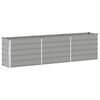 vidaXL Planter Light Grey 290 x 90 x 77 cm Galvanised Steel