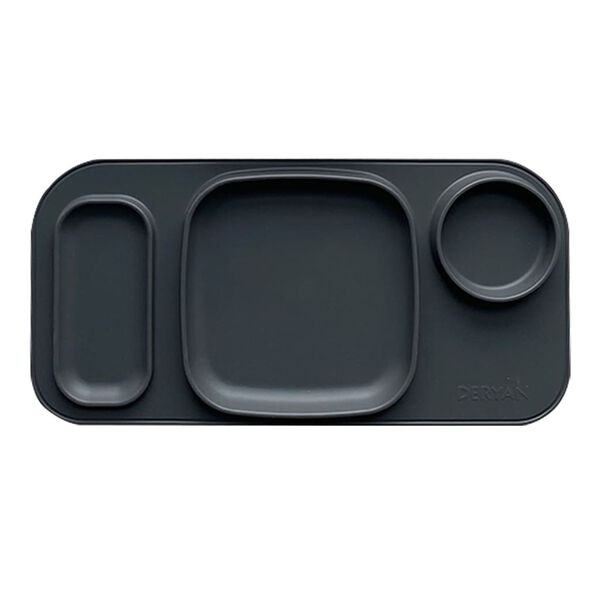 DERYAN Kids Placemat Quuby Silicone Grey