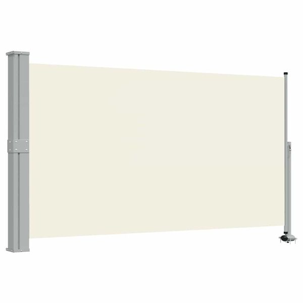 vidaXL Patio Retractable Side Awning 140 x 300 cm Cream