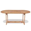 vidaXL Garden Table 180x90x75 cm Solid Teak Wood