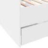 vidaXL Daybed with Drawers without Mattress White 90x190 cm Single
