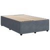 vidaXL Bed Frame without Mattress Dark Grey 120x200 cm Velvet