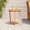 vidaXL Garden Side Table Round Ø55x60 cm Solid Wood Acacia