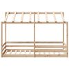 vidaXL Kids' Bed with Roof 80x200 cm Solid Wood Pine