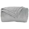 vidaXL Throw Blanket Grey 150 x 200 cm Fleece