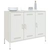 vidaXL Sideboard White 100.5x39x79 cm Steel