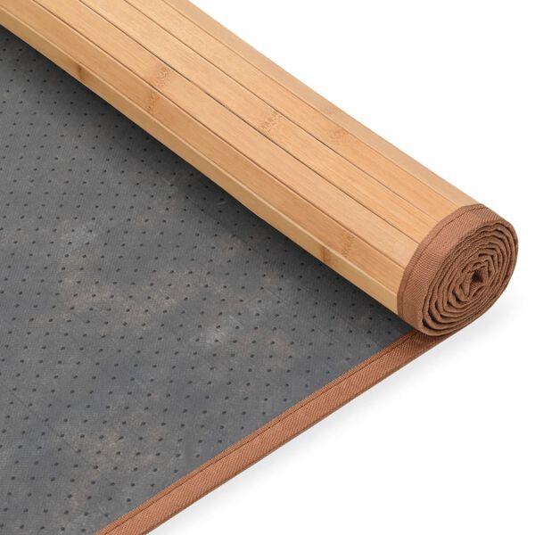 vidaXL Rug Bamboo 100x160 cm Brown