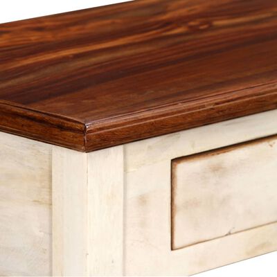 vidaXL Console Table Solid Sheesham Mango Wood 120x30x76 cm