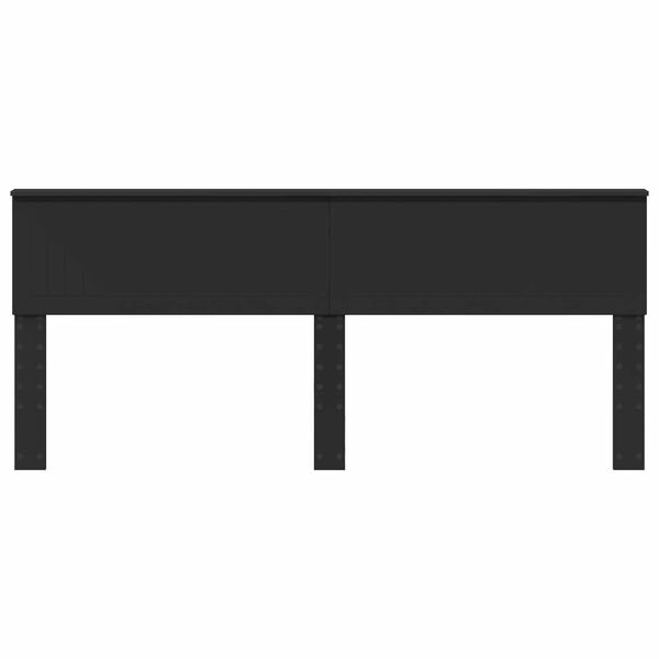 vidaXL Headboard Black Oak 200 cm Engineered wood