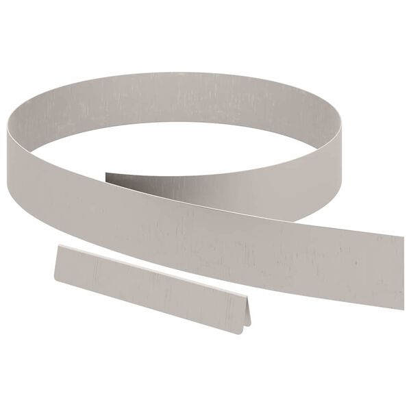 vidaXL Lawn Edging Rusty 450 x 0.05 x 10 cm Weathering Steel