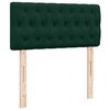vidaXL Box Spring Bed with Mattress Dark Green 100x200 cm Velvet