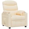 vidaXL Recliner Chair Cream Fabric