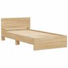 vidaXL Bed Frame without Mattress with LED Lights Sonoma Oak 100x200 cm
