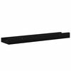 vidaXL Wall Shelves 4 pcs Black 40x9x3 cm