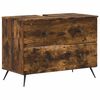 vidaXL Bathroom Sink Cabinet BREDA Smoked Oak 82 x 41x 59 cm