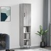 vidaXL Highboard Grey Sonoma 34.5x34x180 cm Engineered Wood