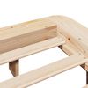 vidaXL Bed Frame without Mattress 200x200 cm Solid Wood Pine