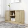vidaXL Sideboard Sonoma Oak 120x30,5x70 cm Engineered Wood