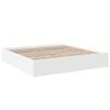 vidaXL Bed Frame without Mattress White 180x200 cm Super King