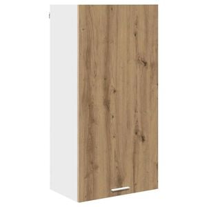 vidaXL Hanging Cabinet Artisan Oak and White 50 x 31 x 100 cm