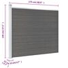 vidaXL Fence Panel WPC 175x146 cm Grey