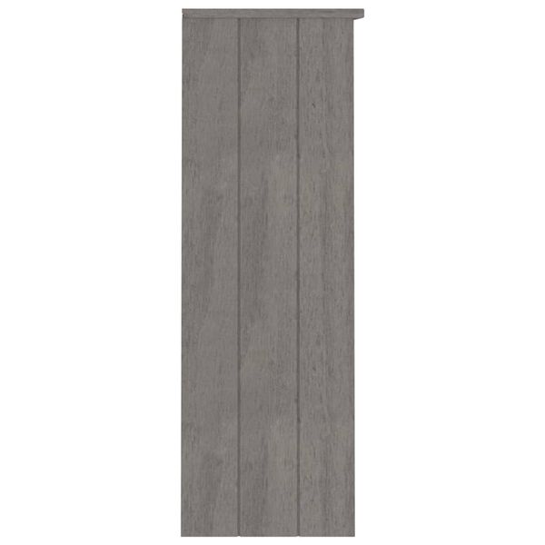 vidaXL Top for Highboard HAMAR Light Grey 85x35x100cm Solid Wood Pine